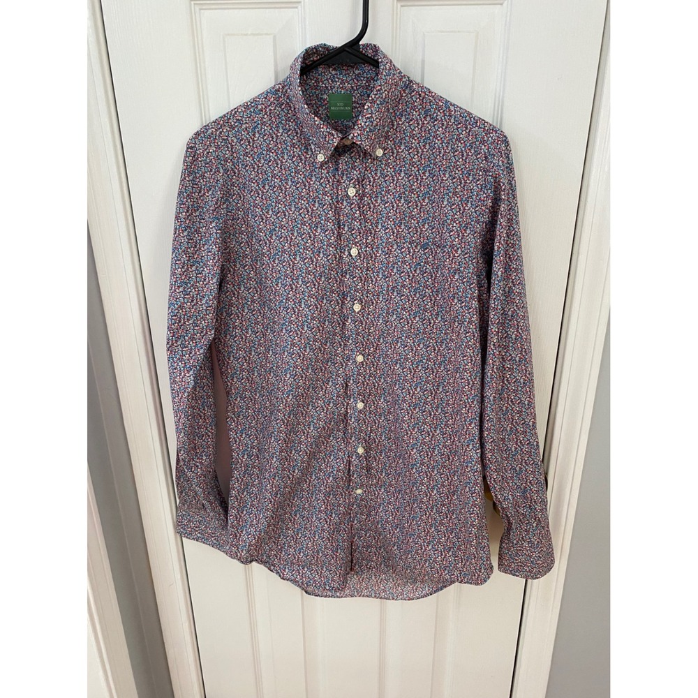 Sid Mashburn Button Down Shirt Men Small Multicolor Ditsy Floral Liberty Style